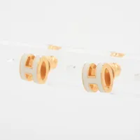 HERMES ポップアッシュ ホワイト　ピアス エルメス ピアス レディース ポップアッシュ ミニ MINI POP H