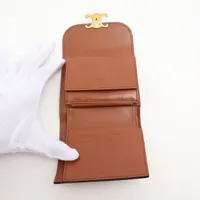 セリーヌ 三つ折り財布 トリオンフ PVC スモールフラップウォレット ブラウン 楽天市場】セリーヌ CELINE トリオンフ スモールフラップ