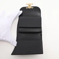 セリーヌ トリオンフ スモールフラップウォレット レザー