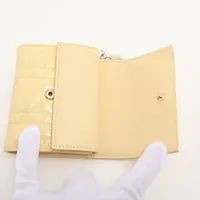 人気モデル✨レディディオール　2way パテントレザー　イエロー クリスチャンディオール レディディオール ミニ カナージュ