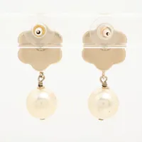 シャネル ココマーク B15B ピアス(両耳用) GP×フェイクパール