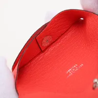 pika　エルメス バスティア シェブルミゾル コインケース Z HERMES エルメス コインケース グレー バスティアGM シェーブル