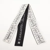 CHANEL シャネル スカーフ ココマーク CHANEL シャネル スカーフ チェーン フラワー ココマーク