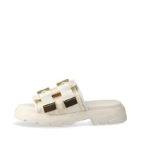 【新品】BOTTEGA VENETA ラバー フラッシュサンダル ホワイト 42 ボッテガヴェネタ フラッシュ ファブリック サンダル 42 ユニ