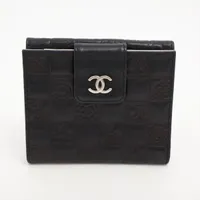 CHANEL アイコンライン 二つ折り財布 ラムスキン ダブルホック ブラック 楽天市場】シャネル CHANEL 三つ折り 折財布 ミニ財布 19 ナイン