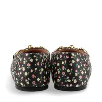 美品 グッチ 35 1/2 22.5 フラットパンプス GG ホワイト 花柄 グッチ PVC フラットパンプス 36 1/2 レディース ブラック