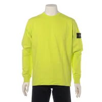 ストーンアイランド　長袖Tシャツ　ロンT 厚手　イエロー　L ストーンアイランド長袖TシャツロンT 厚手イエローL