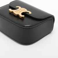 セリーヌ トリオンフ ミニ クロード レザー ショルダーバッグ
