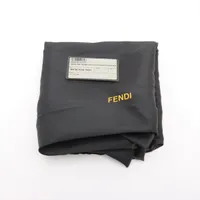 FENDI ズッキーノ マンマバケット キャンバス レザー ブラック長財布 tamaya0078_4820