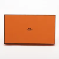 美品　エルメス　トリヨンクレマンス　ドゴンロング　長財布　オレンジ 美品 エルメス トリヨンクレマンス ドゴンロング 長財布