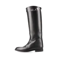 エルメス ジャンピング レザー ロングブーツ 36 1/2 レディース