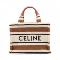 セリーヌ タイバッグ ハンドバッグ レザー ベージュ 美品✨セリーヌ ハンドバッグ リングバッグ レザー ベージュ