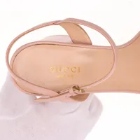 GUCCI レディース マーモント GGレザーサンダル 型押しレザー GUCCI 【美品】 / グッチ | GGマーモント パテントレザー キルト
