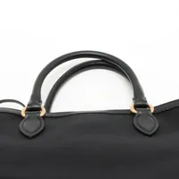 2WAYキャンバス レザー ベージュ ブラック 黒 ゴールド金具 1BA355 プラダ パイソンxレザー 2WAYハンドバッグ ベージュxブラウン
