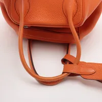 エルメス リンディ34 トリヨンクレマンス オレンジ シルバー金具