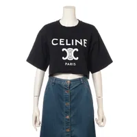 【CELINE】 トリオンフ ルーズTシャツ★ブラック★XS トリオンフ ルーズTシャツ / コットンジャージー - ブラック