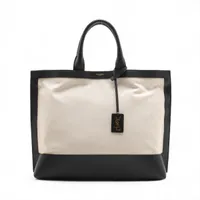 美品【サンローラン】キャンバス ショルダートートバッグ SAINT LAURENT - サンローラン✨キャンバスバッグの通販 by from