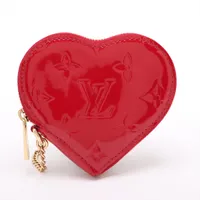 VUITTON ヴェルニ ポルトモネクール M93562 ハート型コインケース ヴィトン ヴェルニ ポルトモネクール M93562 レッド コイン