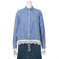 SACAI♦ストライプコットンシャツワンピース sacai - sacai / サカイ | マルチストライプ ロングシャツ