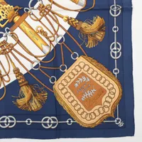激レア！エルメス　カレ90　スカーフ　『Cliquetis』シルク！ 楽天市場】質屋 エルメス HERMES カレ90 Cliquetis 剣 スカーフ