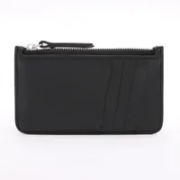 Margiela メゾン マルジェラ 4ステッチ レザー コインケース 黒 334✨美品✨メゾンマルジェラ コインケース 4ステッチ ジッピー