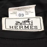 エルメス Hロゴ ポリエステルハット HERMES(エルメス) Hロゴステッチチューリップハット/バケット