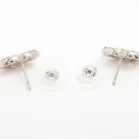 【美品】シャネル 08P ココマーク ピアス シルバー CHANEL CHANEL シャネル ココマークピアス シルバーカラー B25S