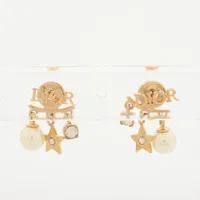 ◇ディオール◇ラインストーン×フェイクパール/ディオレボリューション/ピアス クリスチャンディオール Dio(r)evolution ディオ
