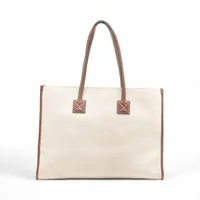 バーバリー　トートバッグ BURBERRY バーバリー ロゴ トートバッグ キャンバス レディース