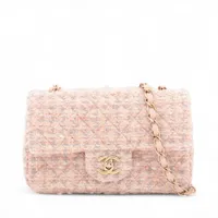 ★ツイード&スパンコール★【CHANEL】ミニマトラッセ 20cm CHANEL】ツイード＆スパンコール☆ミニマトラッセ20cm