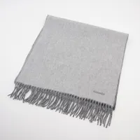 HERMES グレー マフラー ロゴ入り 楽天市場】【新品】HERMES エルメス マフラー カシミヤマフラー