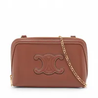CELINE セリーヌトリオンフ チェーン ショルダーバッグ ブラウン 楽天市場】セリーヌ CELINE 斜め掛けショルダーバッグ