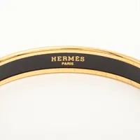 エルメス エマイユPM バングル GP ゴールド×レッド A3843024