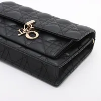 AMK12 クリスチャンディオール カナージュ チェーンウォレット 中古・古着通販】Christian Dior (クリスチャン ディオール