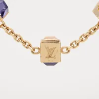 Louis Vuitton ネックレス M65096 ゴールド　コリエギャンブル ヴィトン M65096 コリエギャンブル GL0111 ネックレス GP×ライン