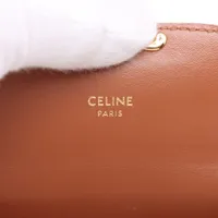 セリーヌ トリオンフ スモール コンパクトウォレット 三つ折り 財布 CELINE セリーヌ スモールトリオンフウォレット ペブル 三つ折り