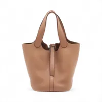 エルメス ピコタン18 PM トリヨンクレマンス タバックキャメル シルバー金具 □L:2008年