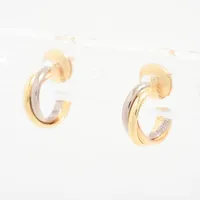 カルティエトリニティピアス カルティエ トリニティ ピアス 750(YG×PG×WG) 4.2g CRB8017100
