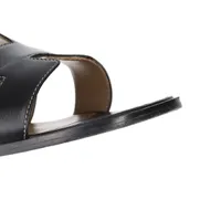 エルメス オラン レア ビーズ付き ブラック 38 名東】【HERMES】エルメス オランスタッズ サンダル サイズ38