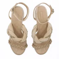 【新品未使用】CHANEL マトラッセ　オープントゥ　サンダル CHANEL(シャネル) / サンダル/ミュール/オープントゥ/CCロゴ