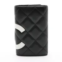 CHANEL シャネル　カンボンライン　キーケース 6本　ブラウン xブラック 2ndhands_a26723