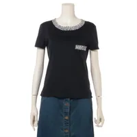 シャネル ココボタン 13年 コットン Tシャツ 34 レディース ブラック  P45633V28403 代理店タグなし