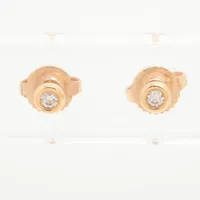 P167 ティファニー　シグネチャー　クロスステッチピアス　片方のみ750YG ティファニー クロスステッチ ピアス 750(YG) 2.6g キャッチ片方