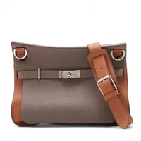エルメス ジプシエール34 トリヨンクレマンス エトゥープxゴールド シルバー金具 □P:2012年