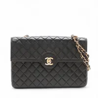 CHANEL シャネル　マトラッセ　フリンジ　ショルダーバッグ　チェーン　黒 マトラッセ CHANEL チェーンバッグ 黒 フリンジ ショルダー