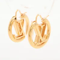 ピアス ナノグラムプラネット ピアス M00607 メタル ヴィトン M00607 ブックルドレイユ ナノグラム プラネットLV