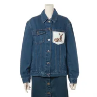 美品 バーバリー ロンドン バックロゴ デニム ジャケット 38 ノバチェック 未使用*BURBERRY*バーバリーロンドン デニムジャケット ノバ