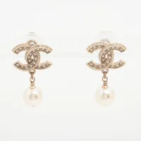 美品　シャネル　ココマーク　ピアス　A12A シャネル ココマーク A12A ピアス(両耳用) GP ゴールド A3095859