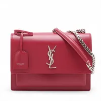 Saint Laurent ルル チェーン ショルダーバッグ レッド イヴ・サンローラン(YVES SAINT LAURENT)イヴ・サンローラン