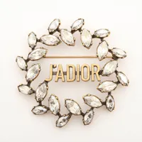 ディオール Dior ブローチ アクセサリー ラインストーン ゴールド色 ディオール ジャディオール ブローチ ラインストーン ゴールド